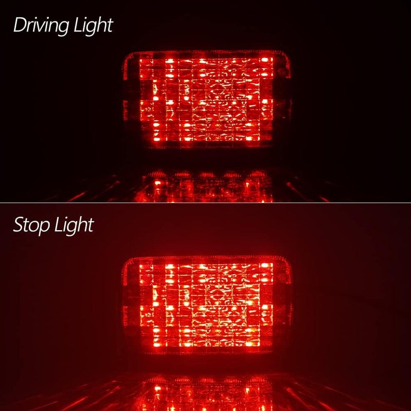 KICRY ATV LED Tail Light Aftermarket Taillight 5KM-8472C-10-00 Compatible with Yamaha Rhino Kodiak Grizzly Big Bear Bruin Wolverine Viking (Smoke Lens) - Image 2